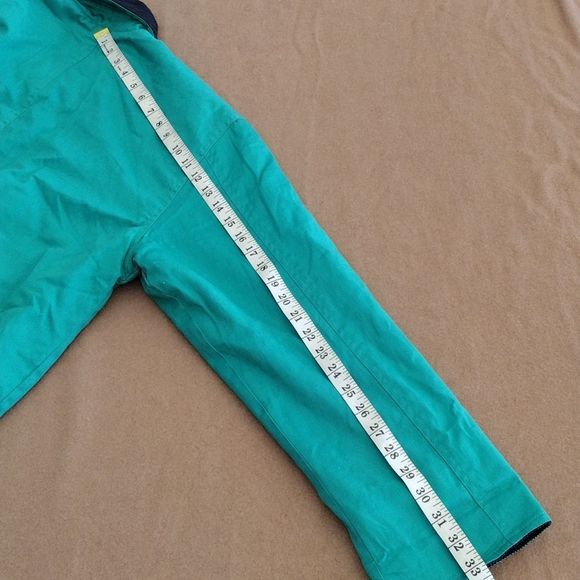 Julia Michaels Teal Vintage Cotton Twill 4 Button Coat - Picture 14 of 16